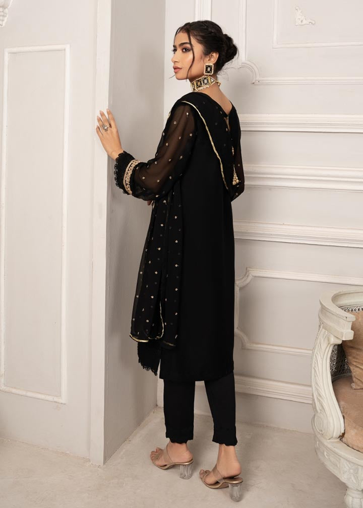 HANIA Luxury embroidered Chiffon 3pc suit